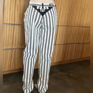 Vintage Roughrider, striped denim jeans, western denim cowgirl jeans 80s jeans